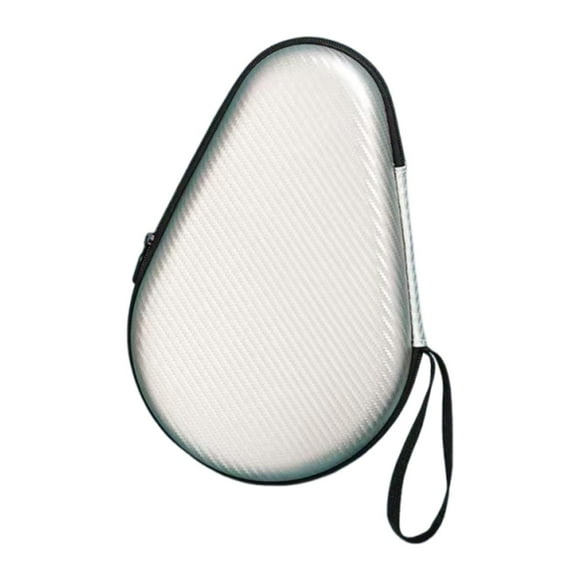 Almencla Étui pour Pagaie de Tennis de Table Léger Portable Étui de Transport Forme Gourde Cadeau Argent