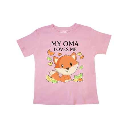 

Inktastic My Oma Loves Me- little fox Gift Toddler Boy or Toddler Girl T-Shirt
