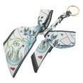 thumbnail image 5 of Unique Bargains 1 Pc Cute Bow Print Bag Charm Decorative Keychain Blue Green, 5 of 5