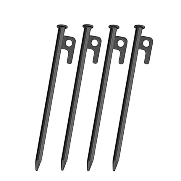 Frcolor Tent Pegs Camping Stakes Ground Metal Spikes Hard Sand Long