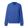 thumbnail image 4 of Bmisegm Cardigan en Tricot à demi-Col Roulé avec Double Fermeture Éclair pour Femmes Veste à Manches Longues pour Femmes Manteaux pour Femmes Bleu m, 4 of 5