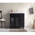 thumbnail image 2 of 32 Inch Single Sink Espresso Cabinet With Ceramic Basin Countertop - Laviva, 2 of 3