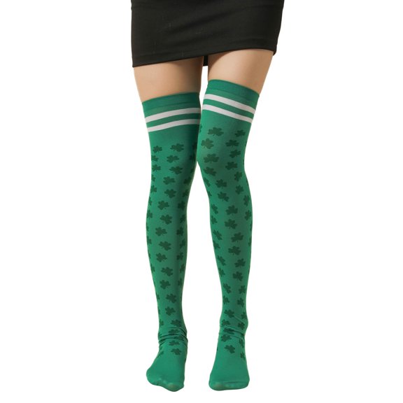 Yanyanz Toddler Socks, Irish St. Middle Stripe Women Socks Girls Festive Fashion Stockings Socks, Socks G One Size