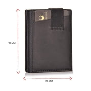 DONBOLSO Slim Card Wallet with RFID Protection, Thin Small Wallet, 9 Card Slots for up to 13 Cards