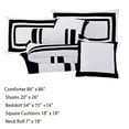 thumbnail image 2 of Generic, 7-Piece, Comforter Set, Two-toned Design, Queen, 2 of 4