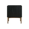 thumbnail image 4 of Carnaby 2 Drawer Nightstand in Black Brushed Oak and Bronze, 4 of 7