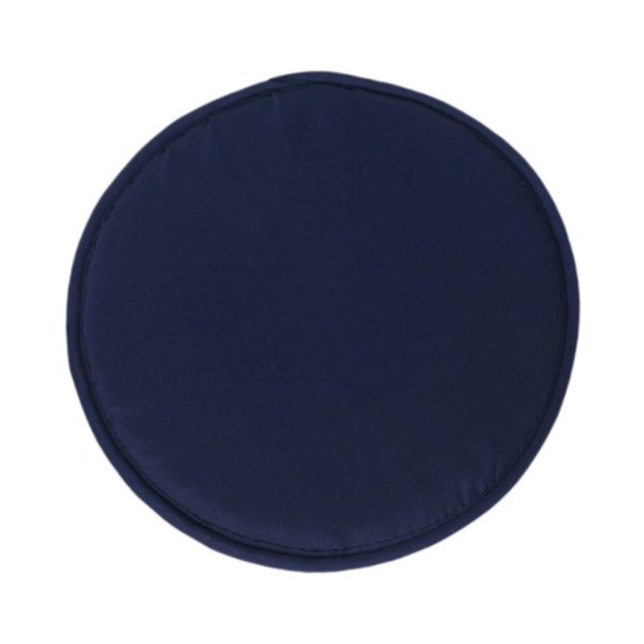 Cojín redondo para asiento de silla, cómodo, con relleno de esponja gruesa y antideslizante. Azul profundo