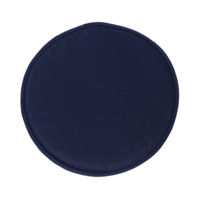 Cojín redondo para asiento de silla, cómodo, con relleno de esponja gruesa y antideslizante. Azul profundo