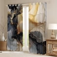 thumbnail image 2 of Chic Marble 30%-50% Blackout Curtains Black Gold Watercolor Curtains & Drapes,Mountain Fluid Curtains Aesthetic Marbling 30%-50% Black out Curtains,Stone Pattern Window Drapes, 2 of 6