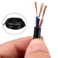 thumbnail image 3 of Unique Bargains RVV Wire Cable Extension Cord Copper Wire 3 Conductor 10M Length Black, 3 of 3