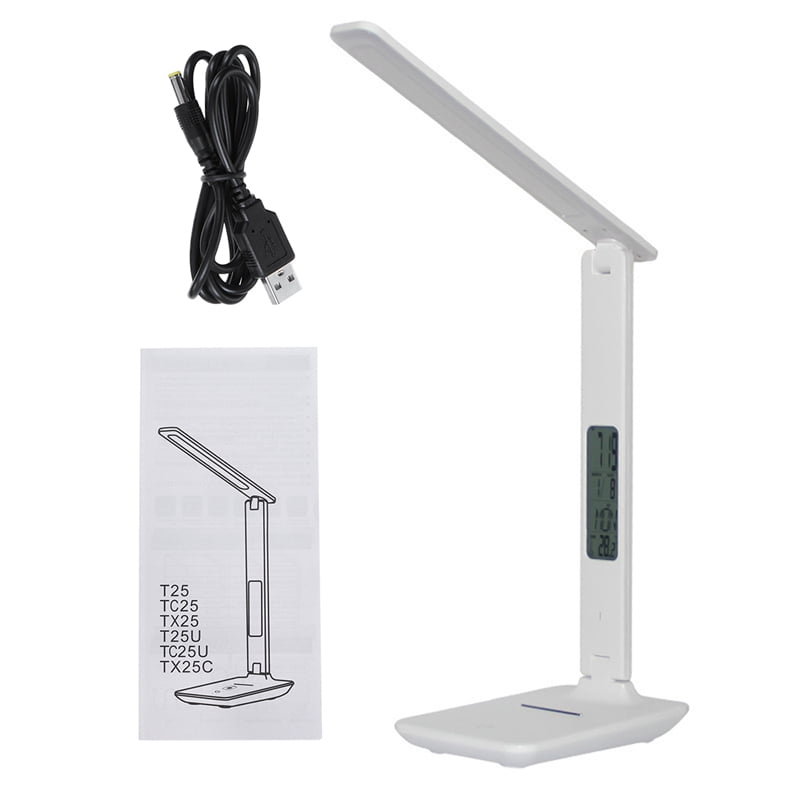 LED Desk Office Lamp, Qi Wireless Charging Table Light, 3Level