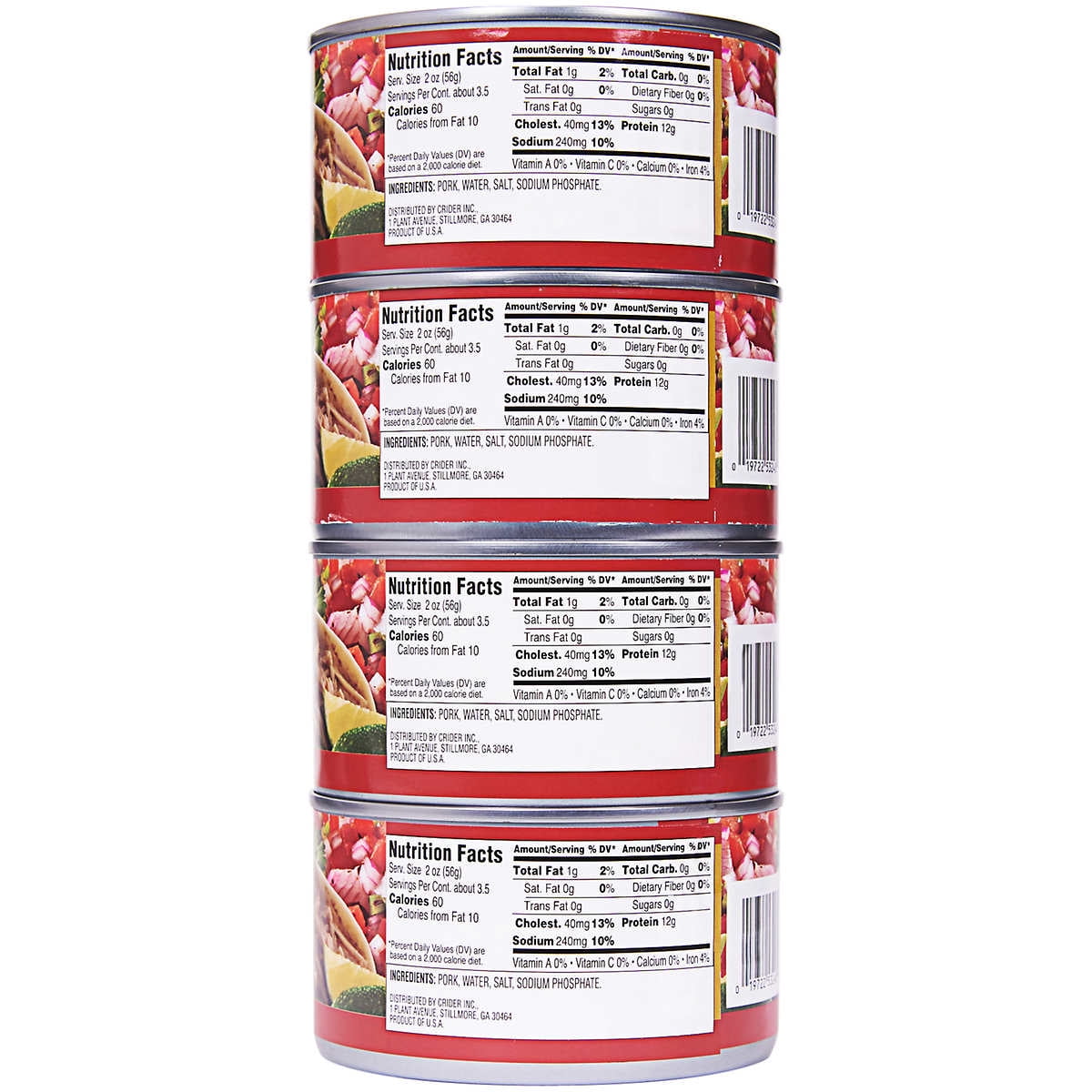 Harvest Creek Pulled Pork, 4 Pack, 12 Oz Each, Total 48 Oz