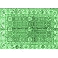 thumbnail image 1 of Ahgly Company Indoor Rectangle Oriental Emerald Green Traditional Area Rugs, 7' x 9', 1 of 4