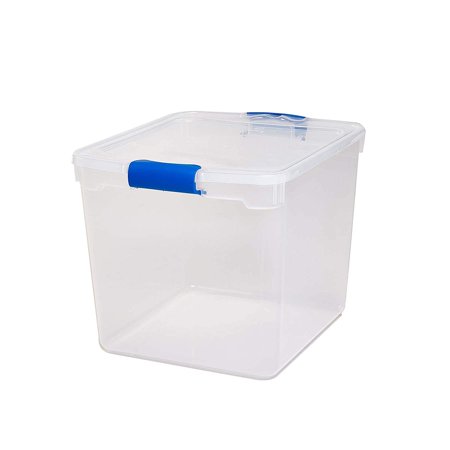clear storage plastic quart qt homz box latching bins pack modular storing stackable handles ideal capacity shoes sterilite container ultra