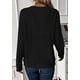 thumbnail image 5 of Camiseta PRETTYGARDEN de manga larga con cuello en V y tejido acanalado XL, 5 of 5