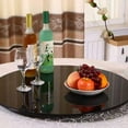 thumbnail image 6 of Dining Tables Black Painting Tempered Glass Top 39.3 INCH Rouund Glass Table Top 3/8 INCH Thickness(Excluding Table Legs,Only Tempered Glass),Coffee Tables, 6 of 8