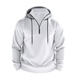 thumbnail image 5 of yillto Hoodie Sweatshirts for Men Quarter Zipper Pullover Long Sleeve Oversized Fitting Causal Sweatshirt, 5 of 8