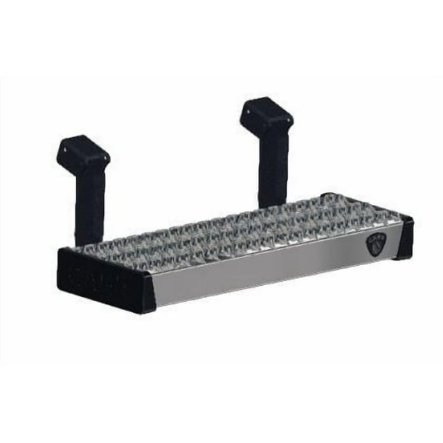 Carr Truck Step 138220-1 Maxgrip; Rocker Panel Mount; Single; Flat Step; 500 Pounds Weight Capacity; Non Extendable; Stationary; Galvanized; Aluminum