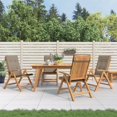 thumbnail image 1 of vidaXL Chaises de Jardin Inclinables avec Coussins 4 Pcs Bois Massif Teck, 1 of 5
