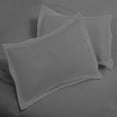 thumbnail image 4 of ROYALE LINENS Grey Duvet Cover King Size - Soft King Duvet Cover Set - 3 Piece Double Brushed King Duvet Covers with Zipper Closure, 1 King Duvet Cover 104x90 inches and 2 Pillow Shams (King, Grey), 4 of 8