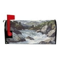 thumbnail image 2 of Yayeee Mailbox Cover Magnetic Standard Size Post Box Cover Wrap Decor, River and Mountains, 2 of 9