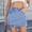 Light Blue, variant on Skirt for Women Denim On Blue Summer Sexy Fashion Solid Color Button Irregular Pocket Skirt