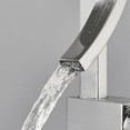 thumbnail image 4 of Brushed Nickel Waterfall Bathroom Sink Faucet Vanity Mixer 1 Hole Single Handle, 4 of 13