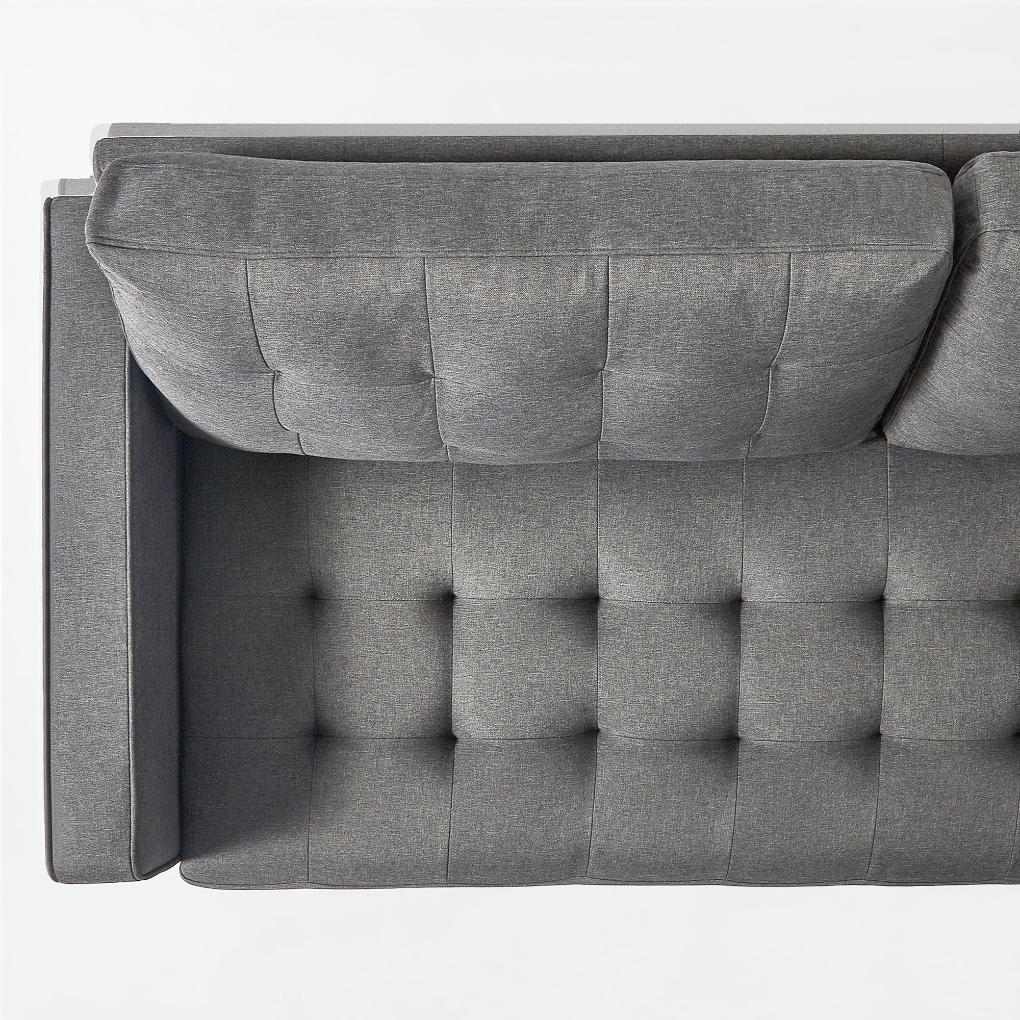 Zinus Benton 75" Sofa Couch, Dark Grey