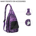 thumbnail image 2 of Artistic Paisley Pattern Crossbody Bag Boho Chic Sling Backpack with USB Charging Port for Travelers, 2 of 4