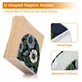 thumbnail image 5 of Yayeee Napkin Holder for Table Kitchen Paper Tissue Organization, Dark Floral, 5 of 8