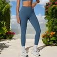 thumbnail image 5 of High Waist Full-Length Leggings for Yoga and Everyday Comfort- X Large, Navy, 5 of 6
