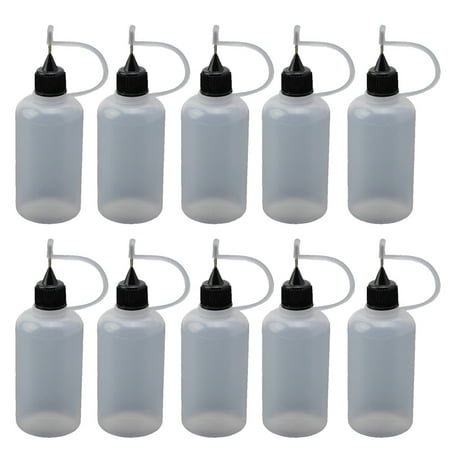 

SIEYIO 5ml/10ml/20ml/30ml/50ml/100ml Empty Needle Tip Glue Bottle Applicator DIY Quilling Tool Precision Bottle for Women