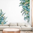 thumbnail image 4 of Pegatina de pared de plantas con hojas verdes en 3D, calcomanías de pared florales de hojas de vinilo de primera calidad, decoración de papel tapiz de hojas para colgar, compatible con sala de estar, Afortunado Sencillez, 4 of 5