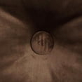 thumbnail image 4 of Jordan Manufacturing 20" x 14" Coffee Solid Rectangular Tufted Decorative Lumbar Throw Pillow with Fabric Button, 4 of 4