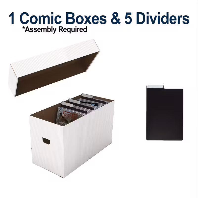 Comic Storage Boxes with Dividers