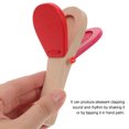 thumbnail image 1 of HONMEET 1Set Wooden Long Handle Castanet Sound Production for Kids Red, 1 of 5