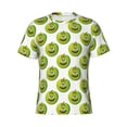 thumbnail image 4 of Vsdgher Happy Fruit Print Men's Dry Fit Mesh Athletic Shirts Moisture Wicking Tennis T-Shirt Tops, 4 of 9