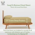 thumbnail image 3 of Split Queen 5-Piece Sheet Set, 400-TC Giza Cotton, 25 inch Deep Pockets - Taupe, 3 of 7