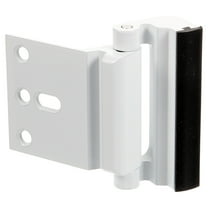 White Safety Door Lock with Deadbolt Reinforcement for Home Security Use on Various Doors