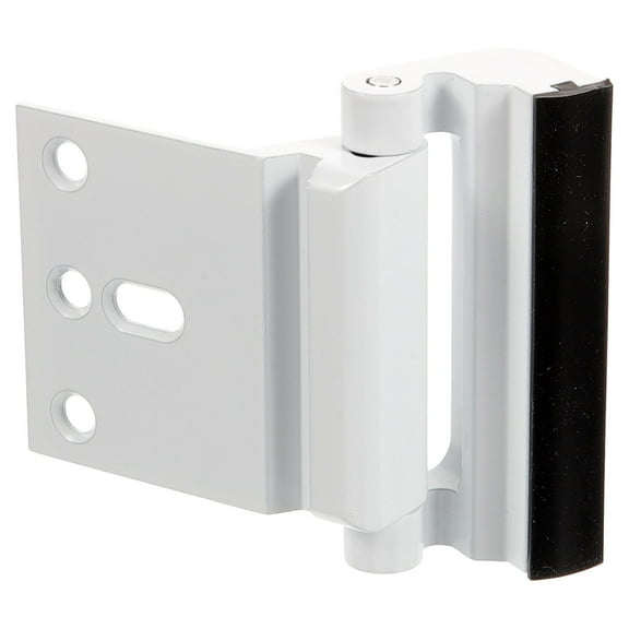 White Safety Door Lock with Deadbolt Reinforcement for Home Security Use on Various Doors