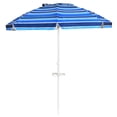 thumbnail image 3 of Costway Sombrilla de playa 2,2 m con bolsa de transporte, sombrilla con protección solar UPF50+, parasol inclinado de exterior, sombrilla con ancla para arena, sombrilla portátil, 3 of 4