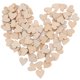 thumbnail image 2 of 300 piezas Corazones de madera Embellidos de madera en blanco Embellidos del corazón de madera, 2 of 6