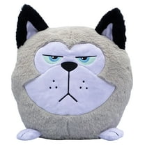 Hangry Petz: Cooper Husky - 12" Grey & White Animal Plush, Squeeze Tummy For Sounds, Hungry Angry Embroidered Expression, Soft Round Companion, Kids