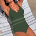 thumbnail image 4 of MSJUHEG Hollow Monokini Swimwear,Strapless Bathing Suits,Womens One Piece Swimsuits,Shapewear Swimsuits for Women,High Cut Swimsuit,Womens Tankini Bathing Suits,Plus Size One Piece Swimsuit Green XL, 4 of 4