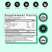 ColonBroom Psyllium Husk Powder Colon Cleanser - Fiber Supplement, Strawberry Flavor, 40 Servings