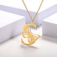 thumbnail image 5 of DESIGNICE Initial Necklaces for Women,Durable and Anti-Oxidation Gold Necklace for Women,Stainless Steel Chain Letter Necklace for Women,Gold,StyleA, 5 of 6