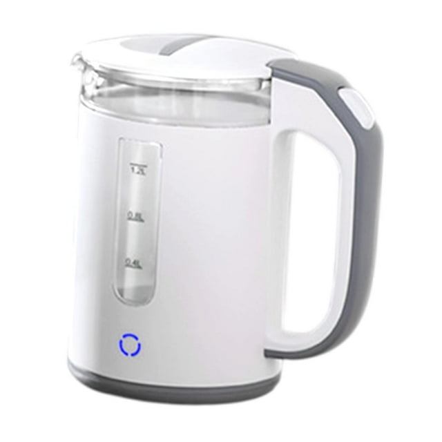Luzkey High Borosilicate Glass Electric Kettle, Tea Water Boiler Hot Water Boiler ,Quick Heating Electric Health Pots for Party Home white