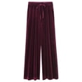 thumbnail image 1 of Pantalones anchos de terciopelo dorado para mujer, pantalones holgados de talle alto de talla grande para mujer, pantalones casuales ajustados Jin Fat Sister 200, 1 of 6