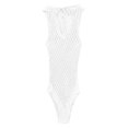 thumbnail image 3 of Aislor Lingerie Résille pour Femmes Justaucorps Transparent Monokini une Pièce Maillot de Bain Blanc Taille Unique, 3 of 5