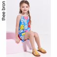 thumbnail image 3 of Girls Sandals Toddler Summer Dress Shoes Gladiator Beach Flat Sandals(TB501 Yellow/8M), 3 of 6